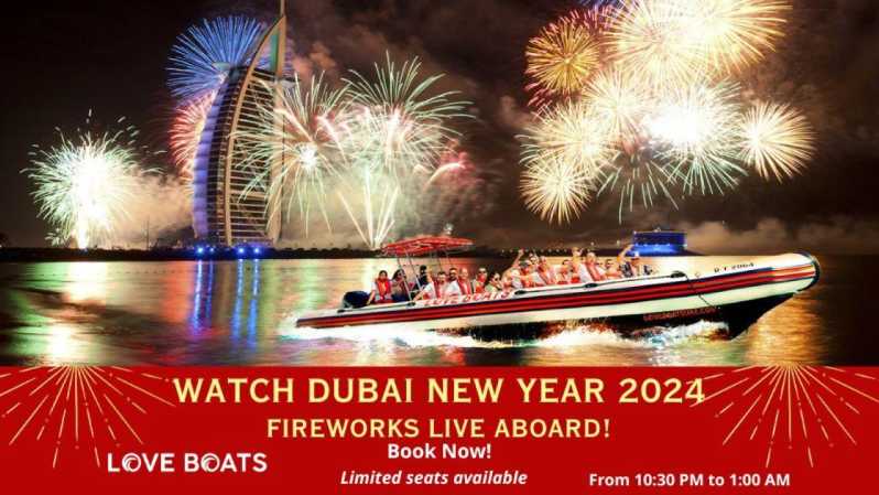 Dubai: New Year Eve 2024 Fireworks Live Aboard