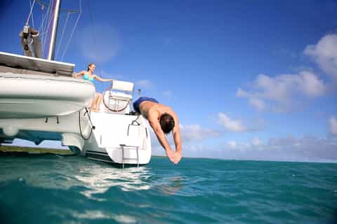 Santorini: Dream Catcher 5-hour Sailing Trip in the Caldera