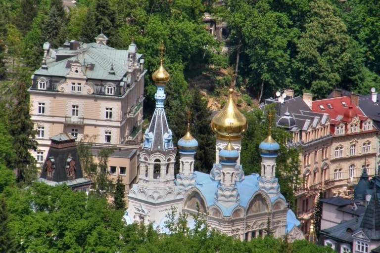 Vanuit Praag: dagvullende tour Karlovy Vary met lunchRondleiding in het Duits