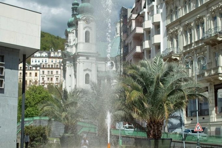 Vanuit Praag: dagvullende tour Karlovy Vary met lunchRondleiding in het Frans