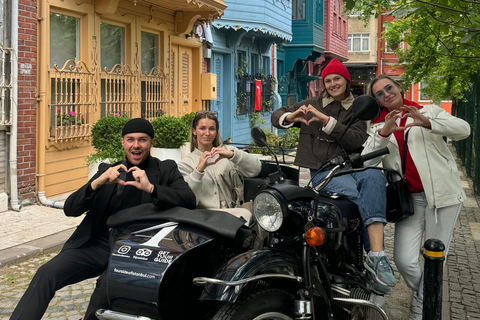 Istanbul:Sidecar Tour, Highlights,Hidden Gems & 2 Continents
