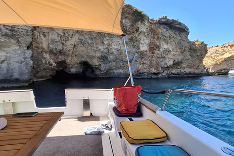 Comino in Comfort - Private Boat charter from Gozo/Cirkewwa