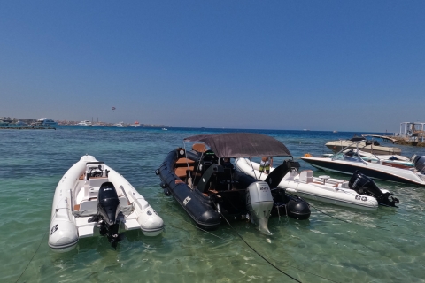 Hurghada : Giftun : saut dans les îles Orange, Paradise et NemoHurghada : Saut d'îles en bateau rapide, plongée en apnée et déjeuner