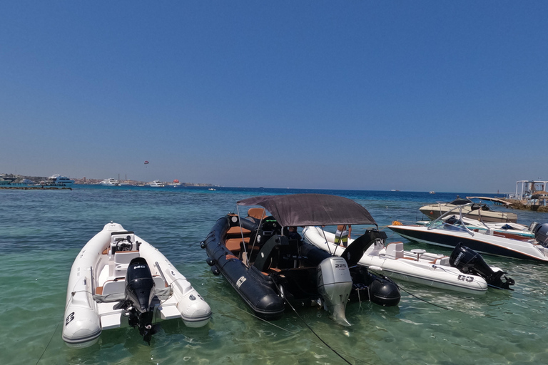 Hurghada: Giftun-Insel-Hopping nach Orange, Paradies & NemoPrivate Schnellbootfahrt