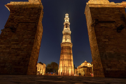 New Delhi: Qutub Minar Light & Sound Show with Dinner Qutub Minar Light & Sound Show Tour With Guide And Ac Car