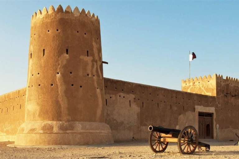 Ten noorden van Qatar, fort Al Zubarah, paars eiland, stad Al khorPrivétour naar het noorden van Qatar