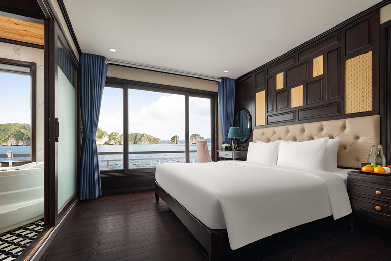 Amanda Pearl Cruise - Ha Long & Lan Ha Bay Multi-Day Cruise Departing at Ha Long (Check-in at 11:00 AM)