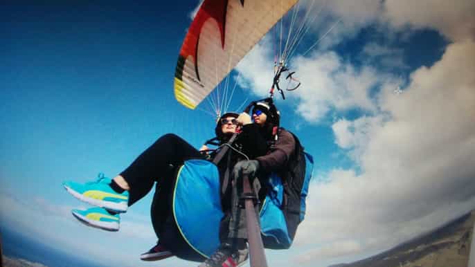 desde el sur de tenerife parapente en tándem