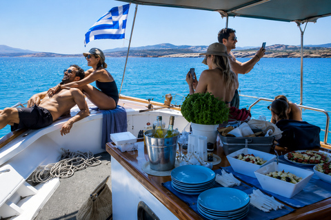 Paros: Naoussa Bay Cruise with Swim Stops and Sunset Option