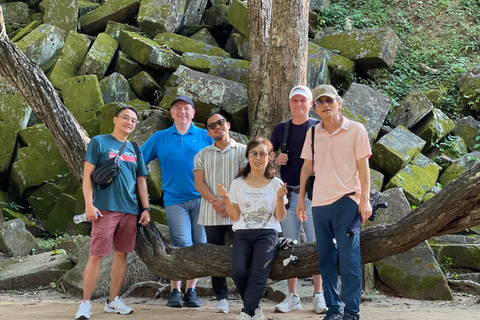 Beng Mealea Banteay Srei and Phnom Kulen Waterfall Day Tour Small-Group Tour