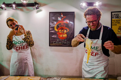 Roma: Pasta tradicional con cócteles Clase de cocina para borrachosClase en grupo