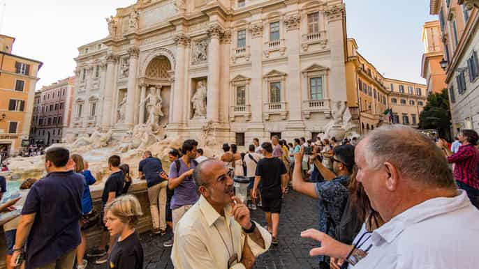 piazzas of rome small group sunset tour