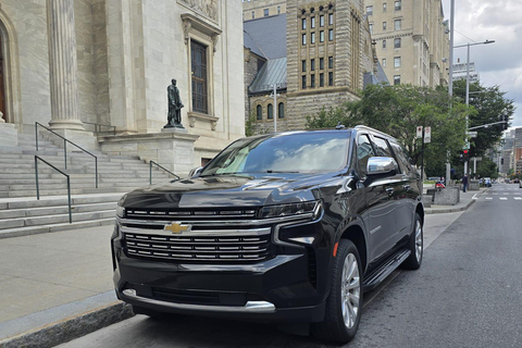 Half day city tour Montreal luxury SUV