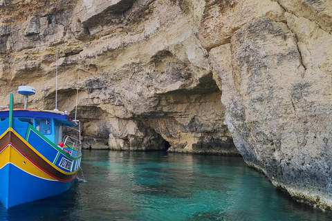 Malta: Comino, Blue Lagoon, Crystal Lagoon and Cave Tour Morning or Afternoon Boat Cruise