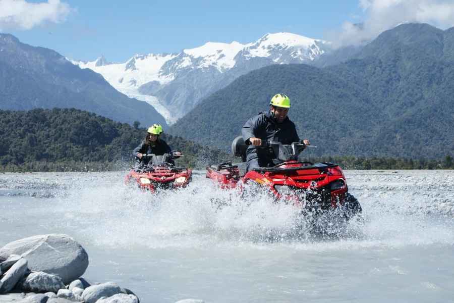 Franz Josef Town: Gletscher-Quadbike-Tour mit Ausrüstung