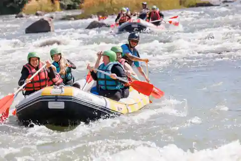 Rafting on Buzau River