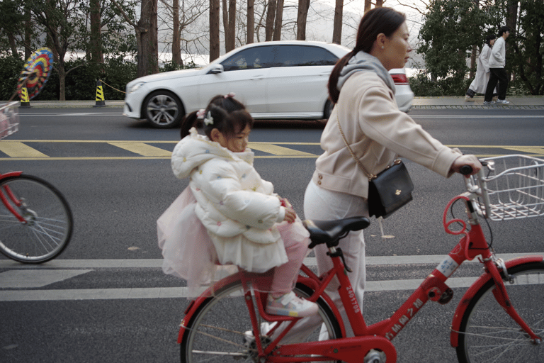 Hangzhou West Lake Bike Tour: Temple, Tea Field, Sunset Ride