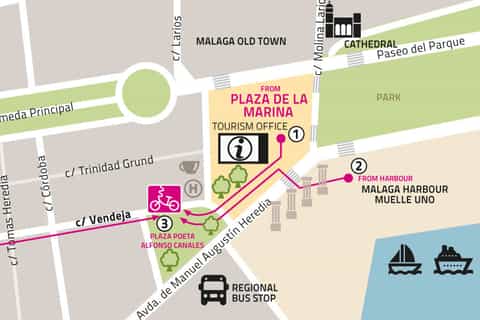 Bike Tour of Malaga: Tapas and Wine
