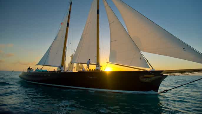 key west 2hour sunset sail on schooner america 2.0