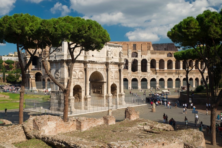 Führung ohne Anstehen: Kolosseum, Forum Romanum & PalatinTour auf Deutsch mit Abholung