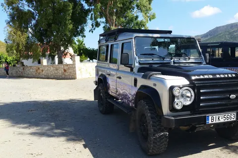 From Rethymno: Full-Day Land Rover Safari to Preveli