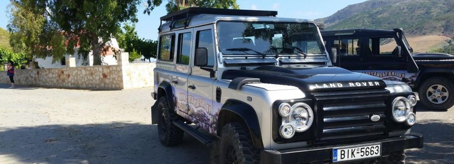 From Rethymno: Full-Day Land Rover Safari to Preveli