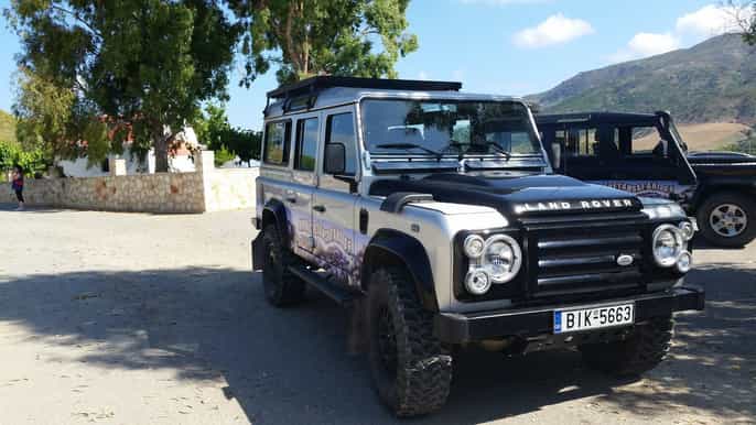 from rethymno fullday land rover safari to preveli