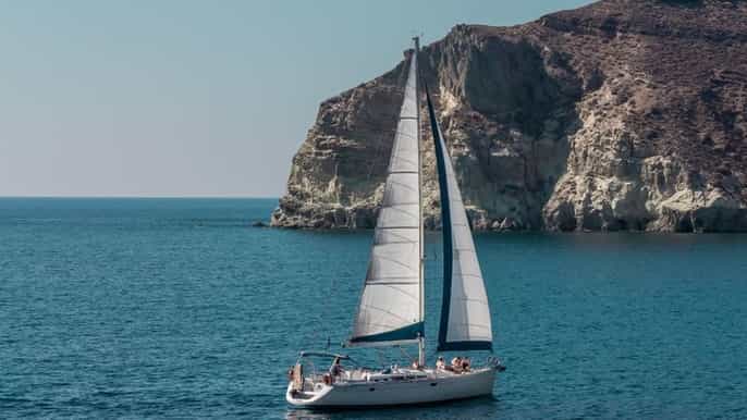 santorini caldera morning sailing cruise with meal