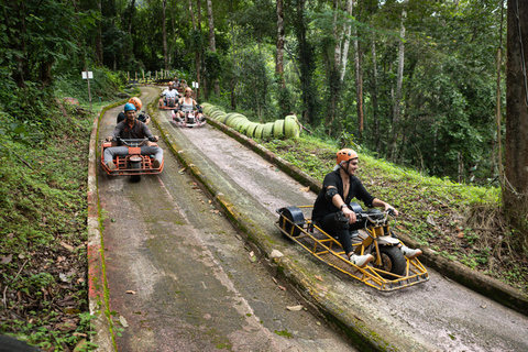 Chiang Mai Jungle Zipline, Luge & Giant Swing Adventure Option A: Skyline Zipline + Giant Swing