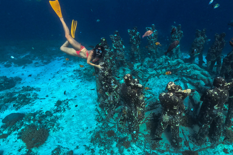 Visite d&#039;une jounée privée de plongée en apnée aux îles GiliPlongée privée Gili Trawangan, Gili Meno, Gili Air