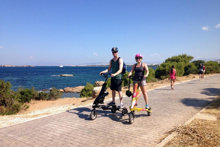Excursion à vélo sur la Riviera Trikke d'Athènes et au lac VouliagmeniExcursion à vélo sur la Riviera d'Athènes et lac Vouliagmeni