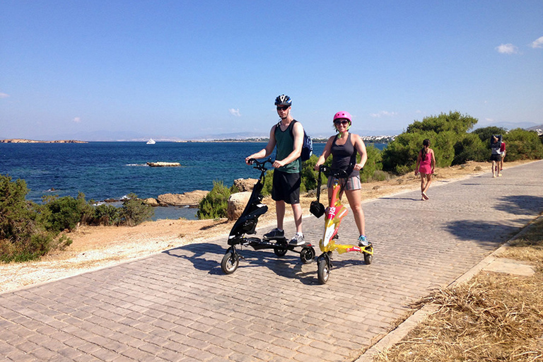 Excursion à vélo sur la Riviera Trikke d'Athènes et au lac VouliagmeniExcursion à vélo sur la Riviera d'Athènes et lac Vouliagmeni