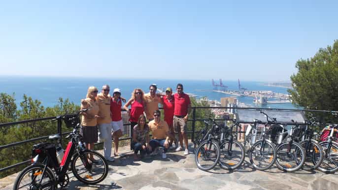 gibralfaro to balneario málaga city 2hour ebike tour