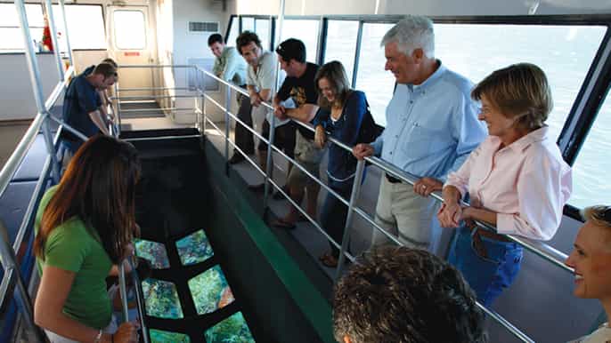 key west glassbottom boat reef eco tour
