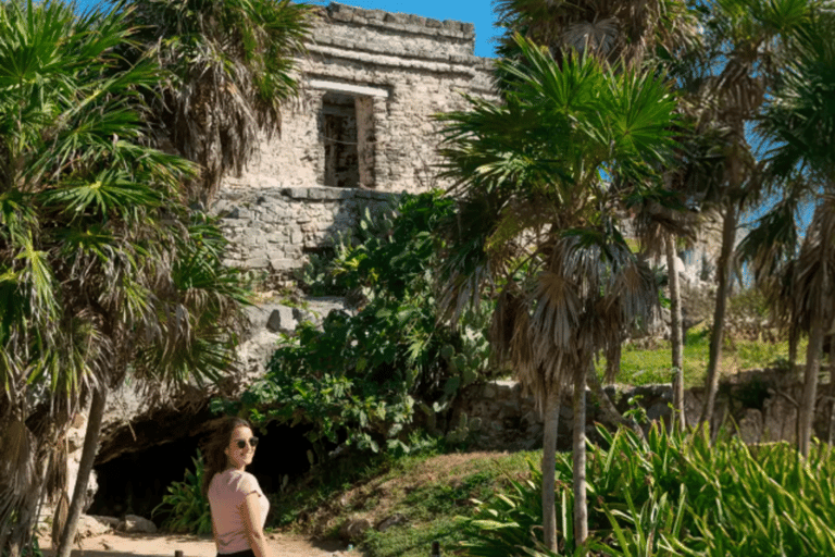 Tulum: Begeleide Maya-ruïnes Tour met vervoer en Caribisch uitzicht