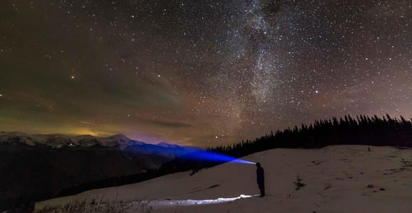 From Banff: Guided Johnston Canyon Night Walk and Stargazing