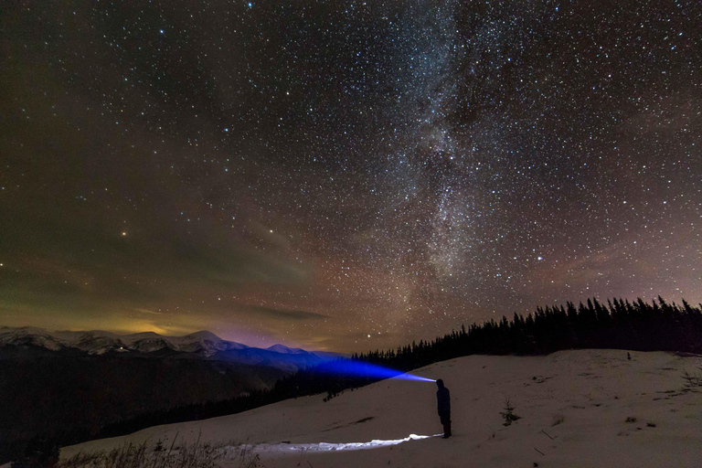 From Banff Guided Johnston Canyon Night Walk and Stargazing Banff: Guided Johnston Canyon Night Walk and Stargazing