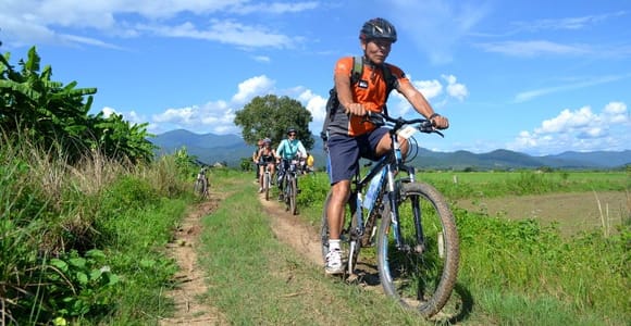 From Chiang Mai: Mae Taeng Valley and Waterfalls Cycle Tour