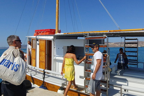Antiparos & Despotiko Kaiki Cruise — Coves, Swim & BBQ