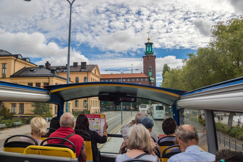 Sztokholm: wycieczka autobusem lub autobusem i łodzią wskakuj/wyskakujWycieczka autobusowa Hop-On Hop-Off Bilet 24-godzinny