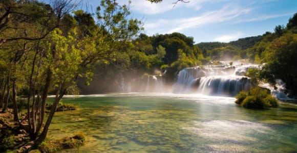 Von Sibenik aus: Privater Wasserfall Skradinski buk im Krka NP