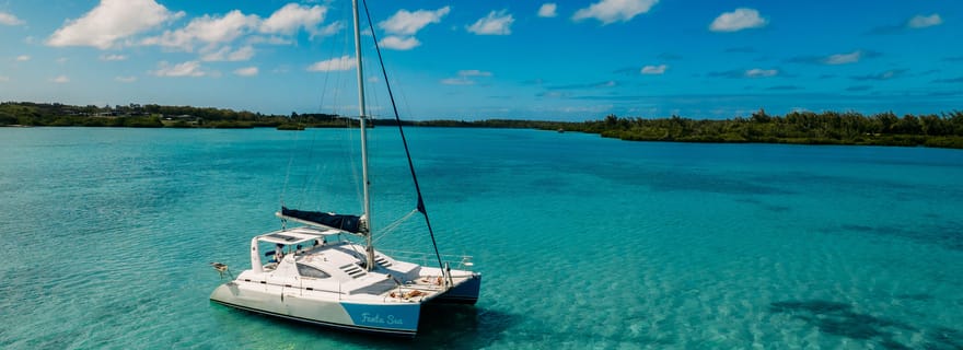 Maurice : Visite privée en catamaran de l'île aux Cerfs