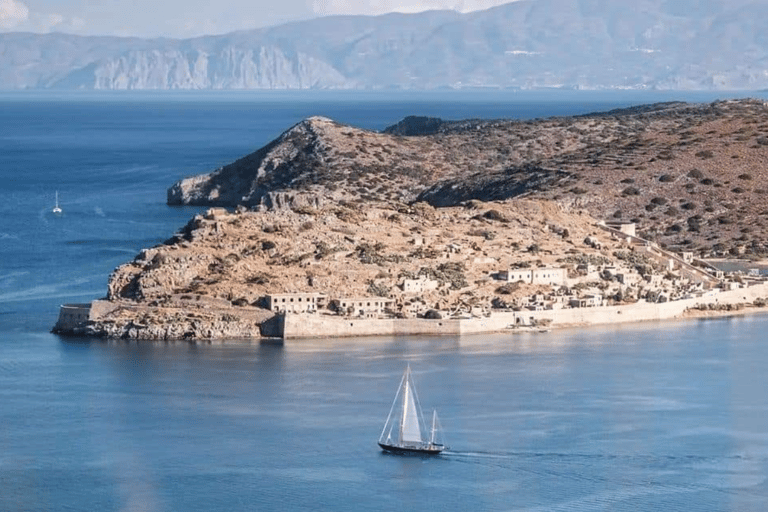 Mirabello with Spinalonga and Agios Nikolaos from EloundaLimo 3-seats Premium Class or SUV Vehicle