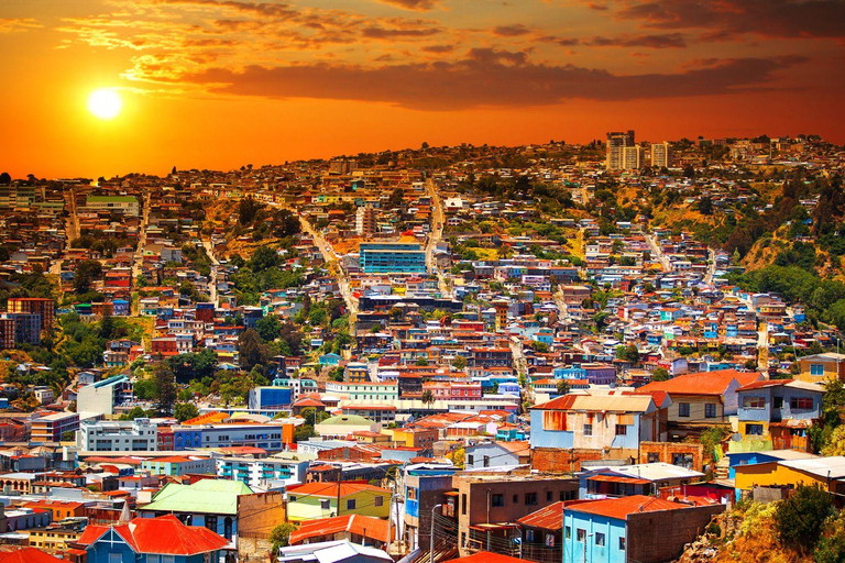 Chili : excursion d&#039;une journée à Viña del Mar et Valparaíso au départ de SantiagoVisite privée en chinois