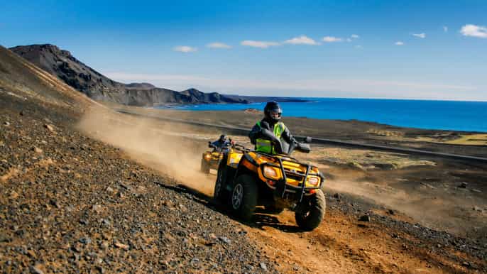 panorama 1hour atv/quad adventure in reykjanes geopark