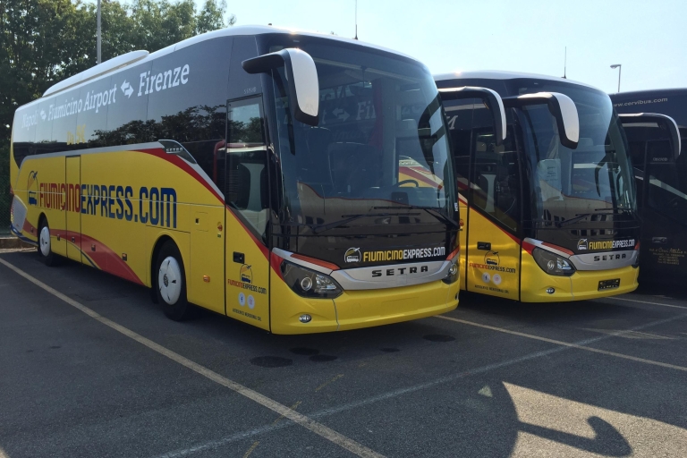 Desde Nápoles: Transporte en autobús hasta el aeropuerto de Fiumicino
