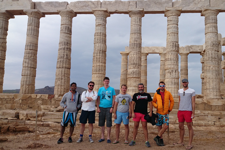 Croisière privée de côtelettes au temple Poséidon du cap Sounion