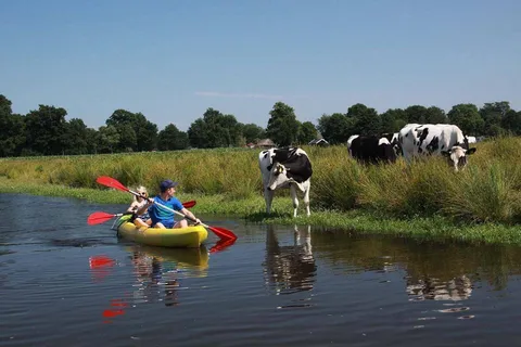 Amsterdam: Fiets- en kajakrondleiding op het platteland