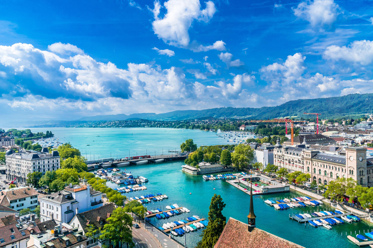 Visite du centre-ville et déjeuner, tour en bateau, musée Lindt, téléphérique