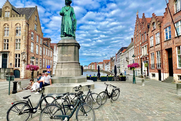Bruges History Taxi - drive & walk tour (Choose pick up)